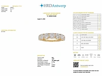 14 karaat geelgouden eeuwigheidsring met 2,74 ct. diamant - afbeelding 2 van  8