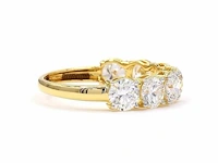 14 karaat geelgouden eeuwigheidsring met 2,74 ct. diamant - afbeelding 3 van  8