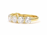 14 karaat geelgouden eeuwigheidsring met 2,74 ct. diamant - afbeelding 4 van  8