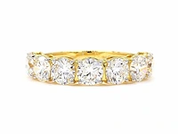 14 karaat geelgouden eeuwigheidsring met 2,74 ct. diamant - afbeelding 5 van  8