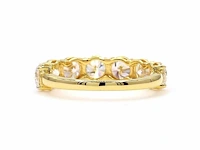 14 karaat geelgouden eeuwigheidsring met 2,74 ct. diamant - afbeelding 8 van  8