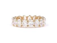 14 karaat geelgouden eeuwigheidsring met 5,50 ct. diamant - afbeelding 1 van  5