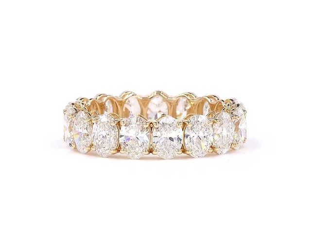 14 karaat geelgouden eeuwigheidsring met 5,50 ct. diamant - afbeelding 2 van  5