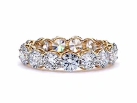 14 karaat geelgouden eeuwigheidsring met 7,15 ct. diamant - afbeelding 8 van  8