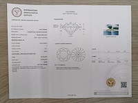 14 karaat geelgouden ketting met 2,54 ct. diamant - afbeelding 1 van  5