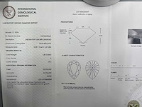 14 karaat geelgouden kettinghanger met 1,08 ct. diamant - afbeelding 2 van  7