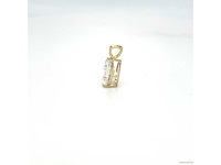 14 karaat geelgouden kettinghanger met 1,08 ct. diamant - afbeelding 6 van  7