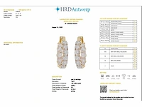 14 karaat geelgouden oorringen met 4,12 ct. diamant - afbeelding 2 van  5