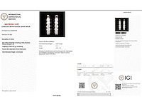 14 karaat geelgouden oorringen met 5,05 ct. diamant - afbeelding 2 van  6