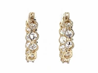 14 karaat geelgouden oorringen met 5,20 ct. diamant - afbeelding 9 van  9