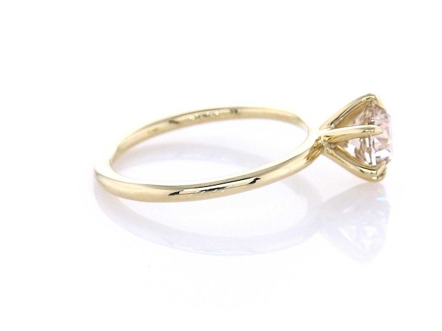 14 karaat geelgouden ring met 1,01 ct. natuurlijke diamant - afbeelding 5 van  7