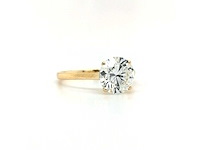 14 karaat geelgouden ring met 2,01 caraat diamant