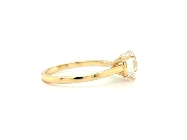 14 karaat geelgouden ring met 2,01 caraat diamant - afbeelding 5 van  6
