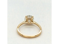 14 karaat geelgouden ring met 2,01 caraat diamant - afbeelding 6 van  6