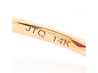 14 karaat geelgouden ring met 2,07 crt. robijn diamant. - afbeelding 4 van  6