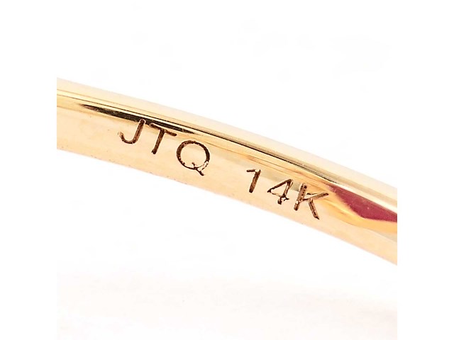 14 karaat geelgouden ring met 2,07 crt. robijn diamant. - afbeelding 4 van  6