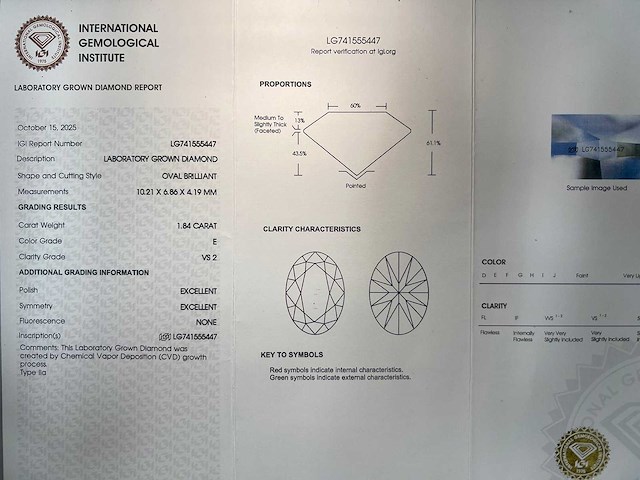 14 karaat geelgouden ring met 2,12 ct. diamant - afbeelding 2 van  6