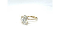 14 karaat geelgouden ring met 2,12 ct. diamant - afbeelding 3 van  6