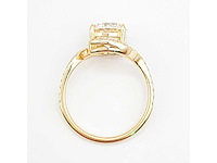 14 karaat geelgouden ring met 2,42 ct. diamant - afbeelding 2 van  7