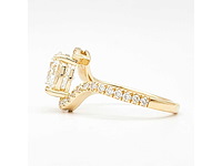 14 karaat geelgouden ring met 2,42 ct. diamant - afbeelding 5 van  7