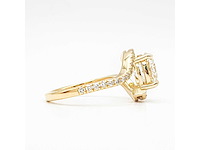 14 karaat geelgouden ring met 2,42 ct. diamant - afbeelding 3 van  12