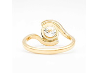 14 karaat geelgouden ring met 2,42 ct. diamant - afbeelding 3 van  12