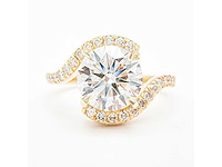 14 karaat geelgouden ring met 2,42 ct. diamant - afbeelding 4 van  12