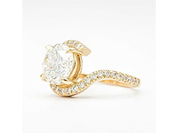 14 karaat geelgouden ring met 2,42 ct. diamant - afbeelding 9 van  12