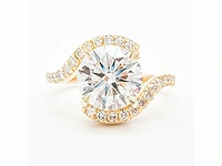 14 karaat geelgouden ring met 2,42 ct. diamant - afbeelding 7 van  12
