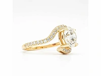 14 karaat geelgouden ring met 2,42 ct. diamant - afbeelding 11 van  12