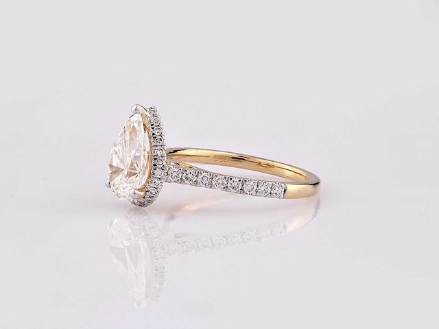 14 karaat geelgouden ring met 2,50 crt. diamant - afbeelding 6 van  8