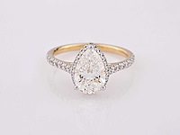 14 karaat geelgouden ring met 2,50 crt. diamant - afbeelding 5 van  8