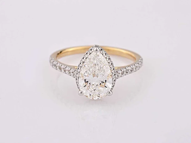 14 karaat geelgouden ring met 2,50 crt. diamant - afbeelding 5 van  8