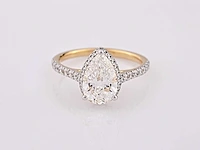 14 karaat geelgouden ring met 2,50 crt. diamant - afbeelding 5 van  8
