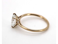 14 karaat geelgouden ring met 3 ct. diamant - afbeelding 3 van  7