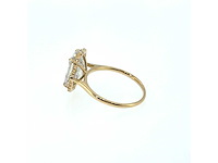 14 karaat geelgouden ring met 4,04 ct. diamant - afbeelding 5 van  7