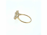 14 karaat geelgouden ring met 4,04 ct. diamant - afbeelding 5 van  7