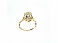 14 karaat geelgouden ring met 4,04 ct. diamant - afbeelding 7 van  7