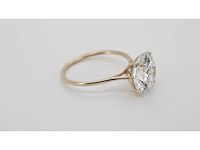 14 karaat geelgouden ring met 4,08 crt. diamant - afbeelding 3 van  6
