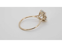 14 karaat geelgouden ring met 4,08 crt. diamant - afbeelding 6 van  6