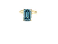 14 karaat geelgouden ring met 4,28 crt. diamant - afbeelding 9 van  10