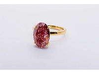 14 karaat geelgouden ring met 4,60 crt. diamant - afbeelding 2 van  5