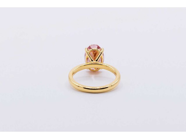 14 karaat geelgouden ring met 4,60 crt. diamant - afbeelding 3 van  5