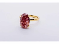 14 karaat geelgouden ring met 4,60 crt. diamant - afbeelding 3 van  6