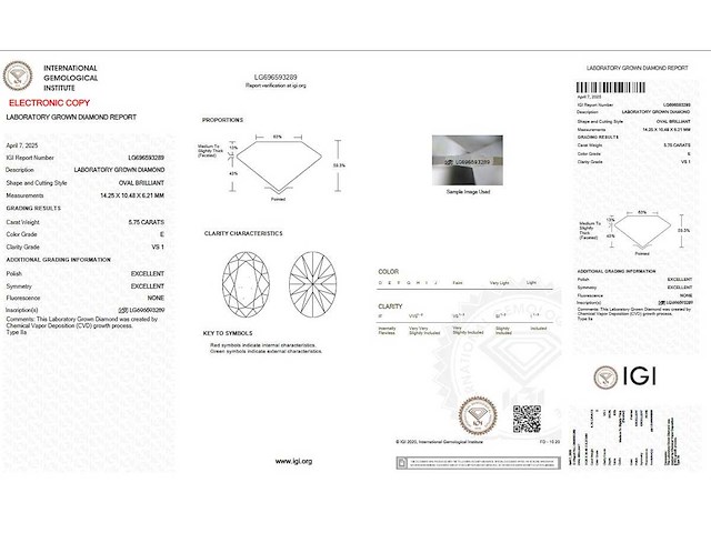 14 karaat geelgouden ring met 5,95 crt. diamant - afbeelding 2 van  8
