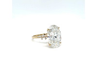 14 karaat geelgouden ring met 7,29 crt. diamant - afbeelding 1 van  12