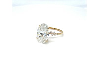 14 karaat geelgouden ring met 7,29 crt. diamant - afbeelding 9 van  12