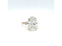 14 karaat geelgouden ring met 7,29 crt. diamant - afbeelding 12 van  12