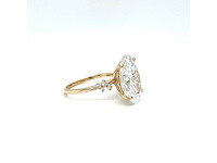 14 karaat geelgouden ring met 7,29 crt. diamant - afbeelding 5 van  12