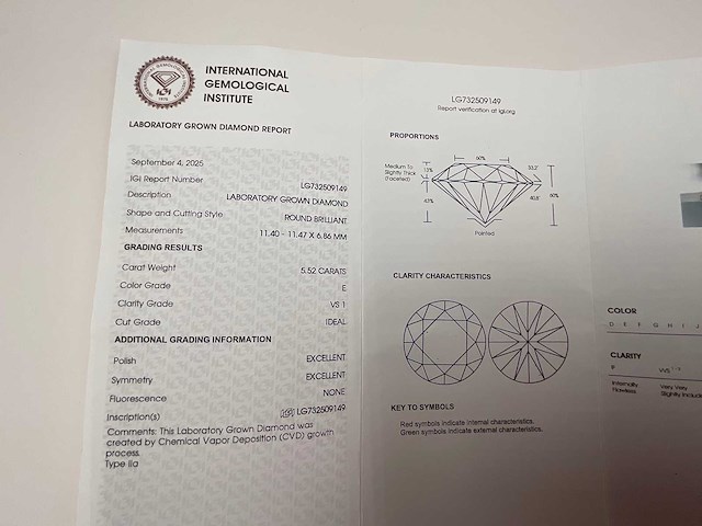 14 karaat geelgouden unieke ring met hoofddiamant 5,52 crt. - afbeelding 16 van  19